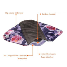 Load image into Gallery viewer, Reusable Bamboo Menstrual Pads - 10 Pack
