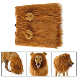 Large Lion Mane Pet Costume