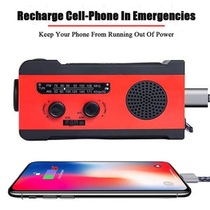 Solar Emergency Flashlight Radio